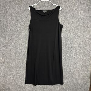 Eileen Fisher Dress Womens Size L Black Capsule Classic Chic